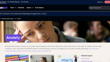 ReachOut - Anxiety
